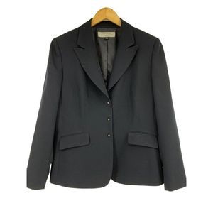 Women’s Tahari Arthur Levine 12P navy blazer business career 1721 Lined Notch